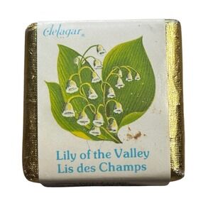 Sealed Delagar Lily of the Valley Bath Cube 1.5oz Made in England Lis des Champs